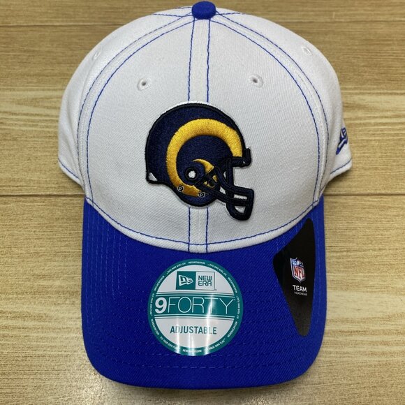 VTG Logo Los Angeles Rams Snap Back New Era 9Forty 2 Tone NFL Cap Adjustable Hat - Picture 4 of 14